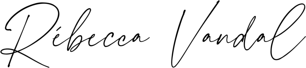 Signature de Rébecca Vandal