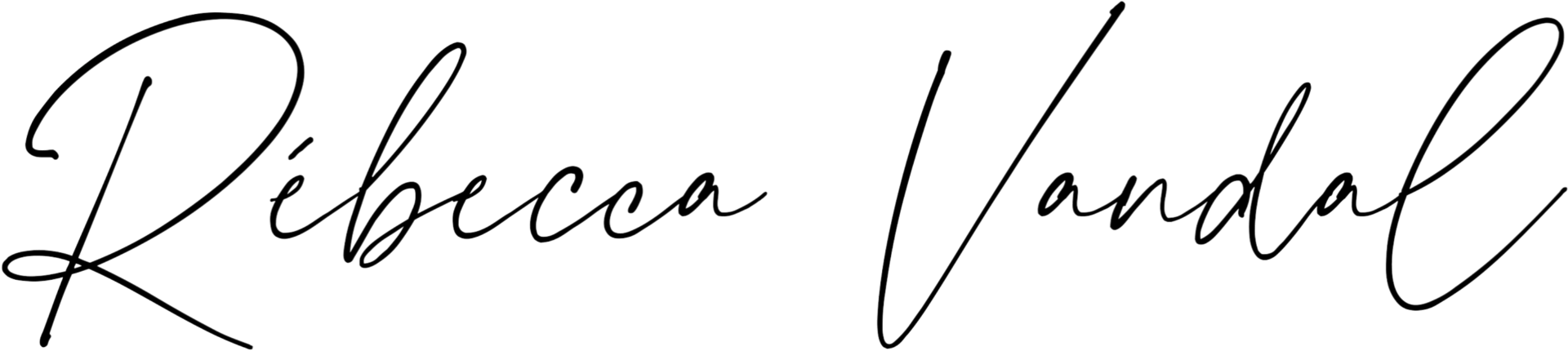 Signature de Rébecca Vandal