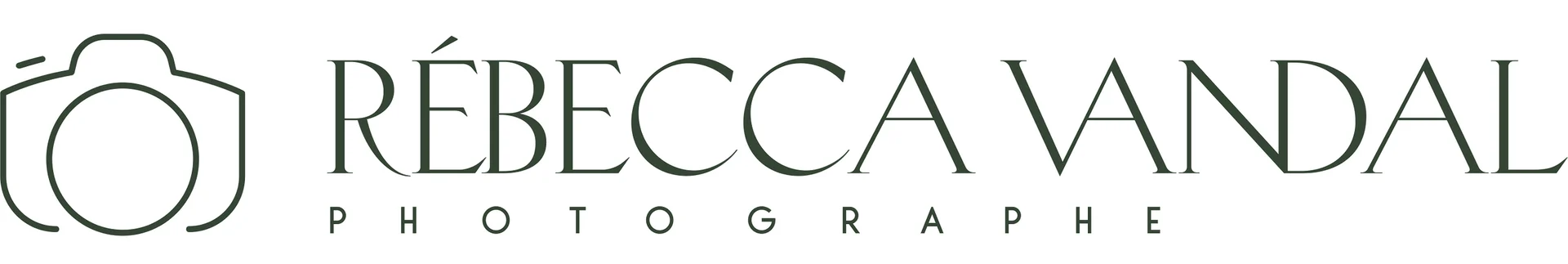 Logo de Rébecca Vandal, photographe à Granby.
