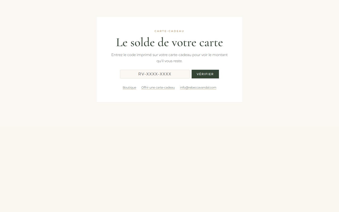 Vérification du solde d’une carte (ordinateur)