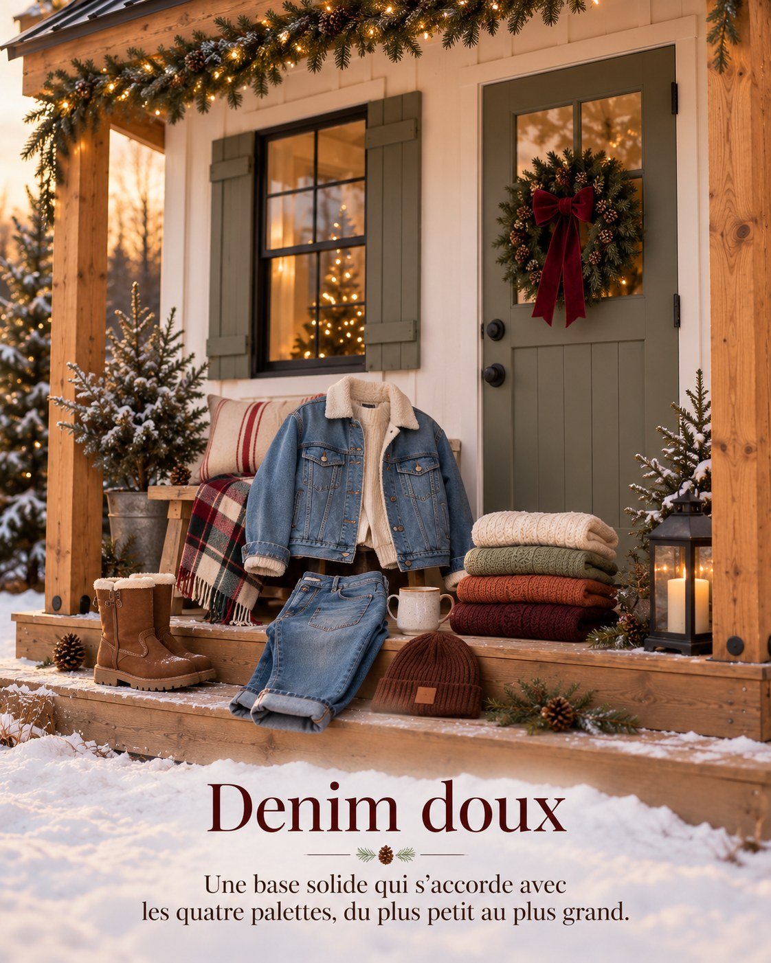 Denim doux — Une base solide qui s'accorde avec toutes les palettes, du plus petit au plus grand.
